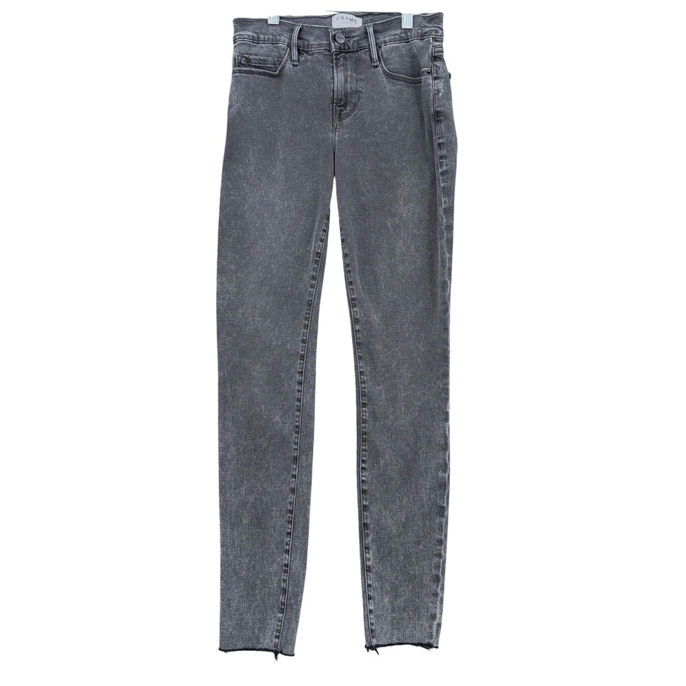 FRAME Le Skinny de Jeanne Women 27 Cotton Blend‎ Bennington Grey LSJRE208